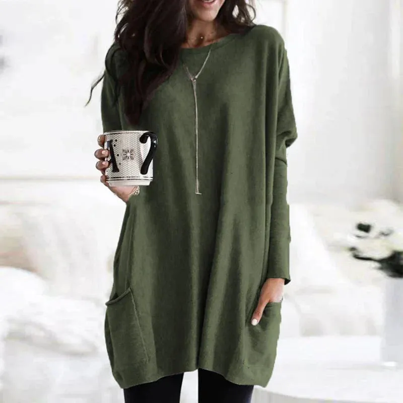 Women's Oversized Cotton Tunic Sweater for Ultimate Comfort sold by Hensley London product image thumbnail 3