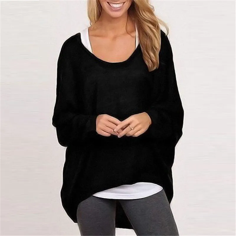 Women's Oversized Knit Sweater - Tunic Length Long Sleeve Casual Top sold by Hensley London product image thumbnail 5