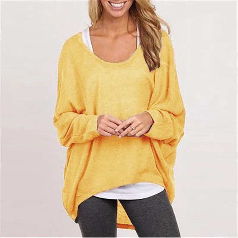 Women's Oversized Knit Sweater - Tunic Length Long Sleeve Casual Top sold by Hensley London product image thumbnail 2