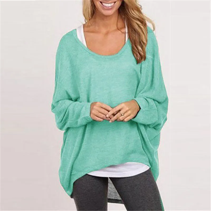 Women's Oversized Knit Sweater - Tunic Length Long Sleeve Casual Top sold by Hensley London product image thumbnail 4
