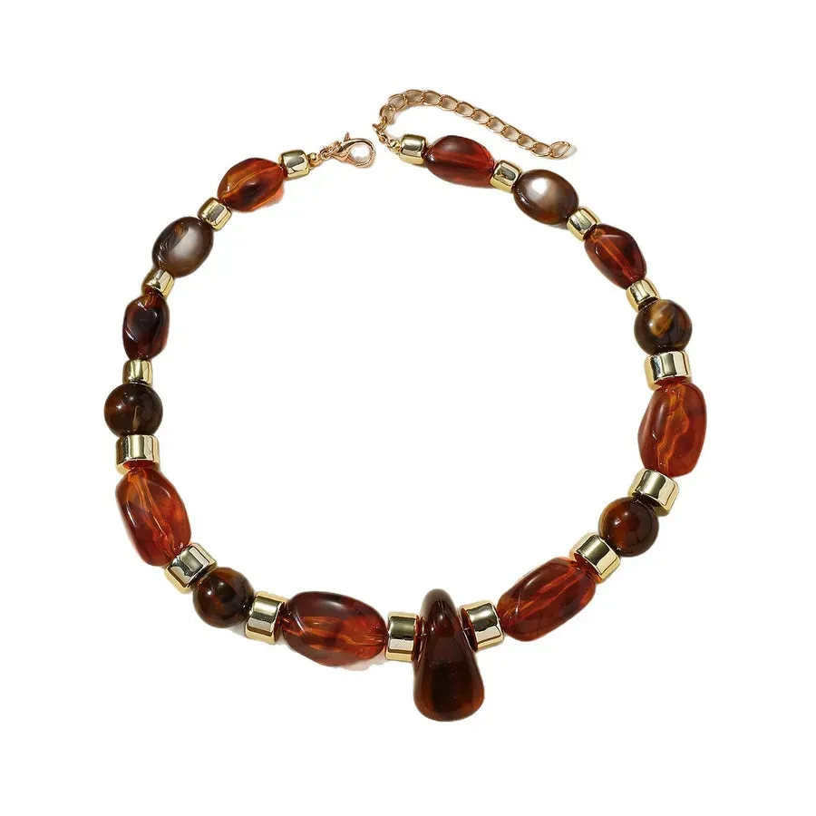 Unisex Beaded Necklace Multicolor Acrylic Geometric Design sold by Hensley London product image thumbnail 5