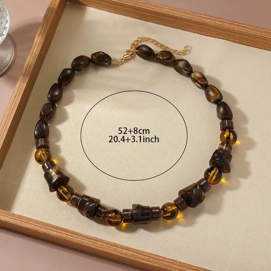 Women's Geometric Necklace Irregular Acrylic Minimalist Design sold by Hensley London product image thumbnail 4