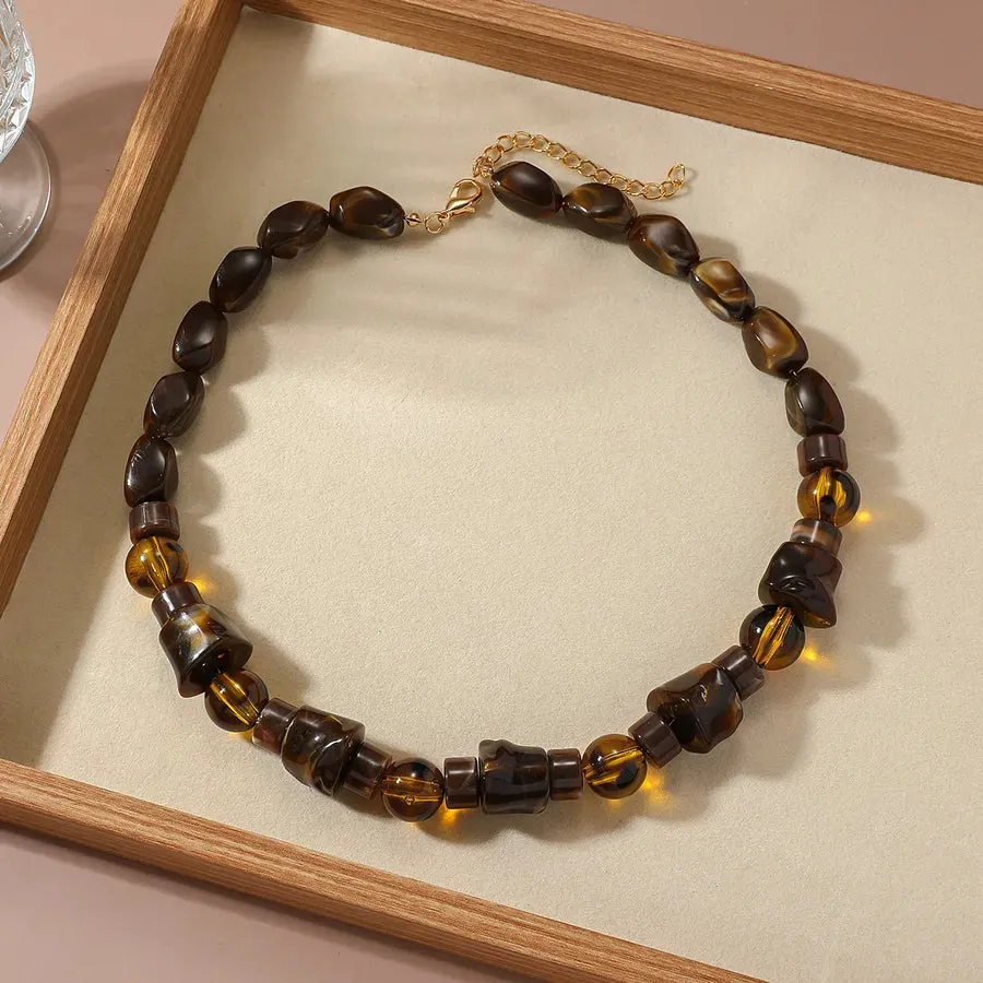 Women's Geometric Necklace Irregular Acrylic Minimalist Design sold by Hensley London product image thumbnail 3