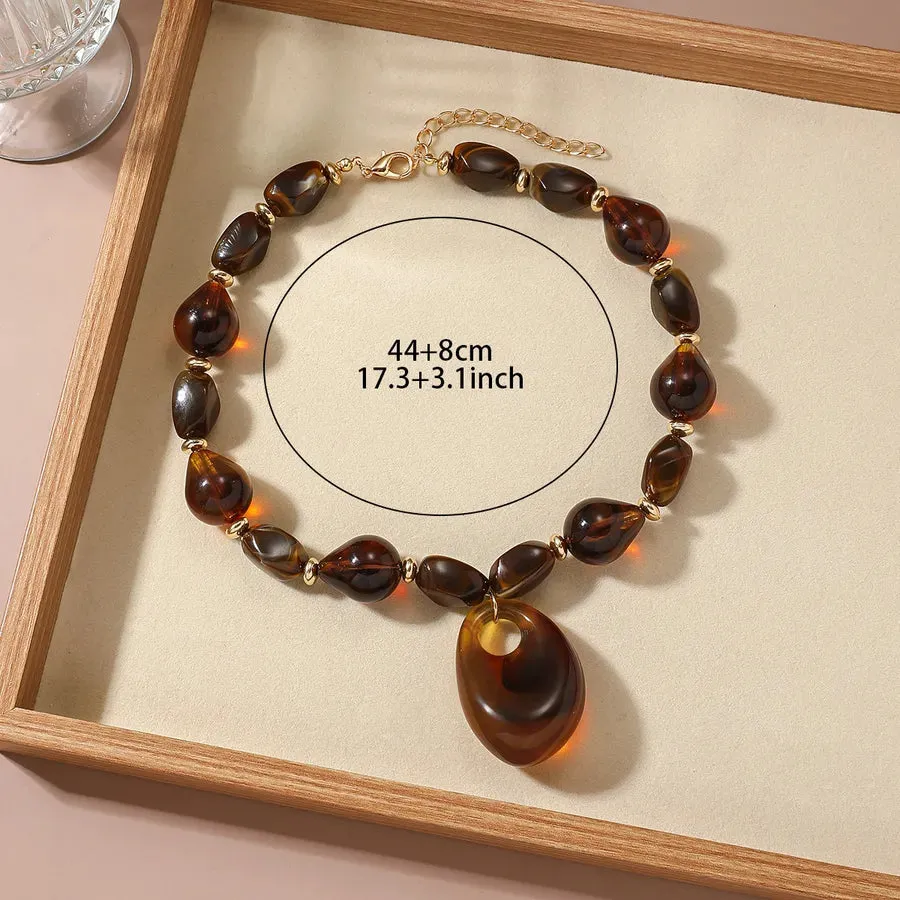 Unisex Necklace Geometric Acrylic Cold Style Minimalist Design sold by Hensley London product image thumbnail 4