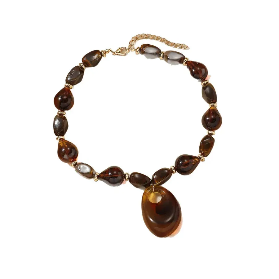 Unisex Necklace Geometric Acrylic Cold Style Minimalist Design sold by Hensley London product image thumbnail 5