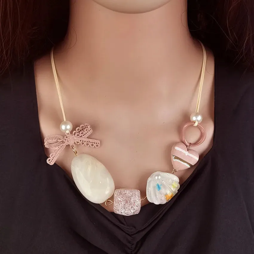 Women's Pendant Necklace Retro Beaded Shell Handmade Bohemian sold by Hensley London product image thumbnail 3