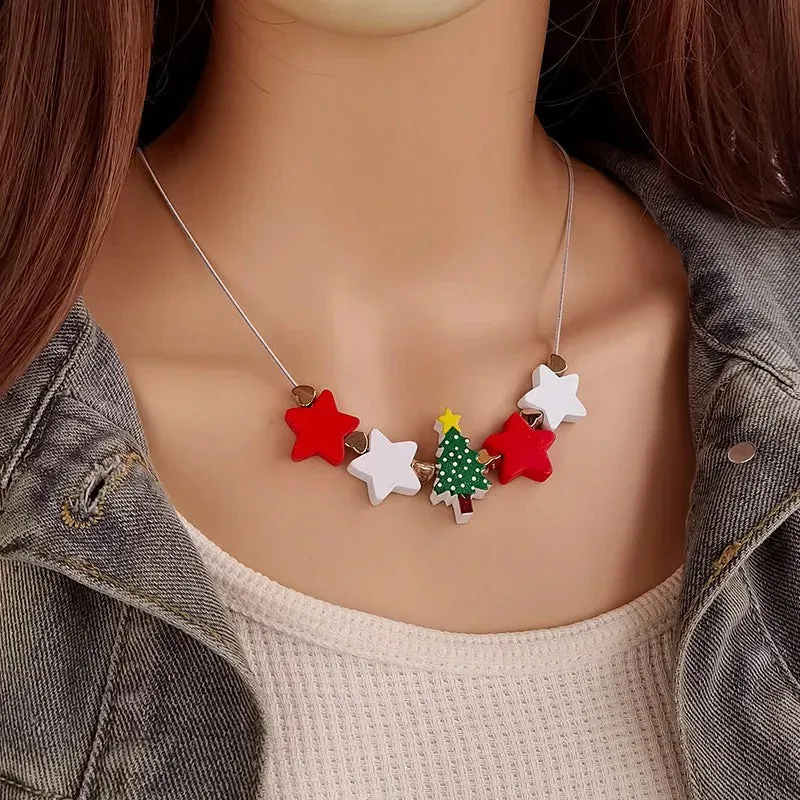 Women's Pendant Necklace Star Wood Clavicle Chain sold by Hensley London