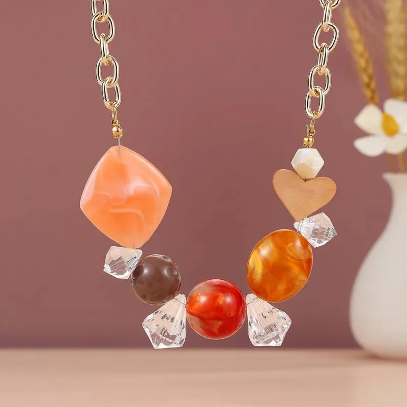 Women's Pendant Necklace Geometric Acrylic Fashion Jewelry sold by Hensley London product image thumbnail 4