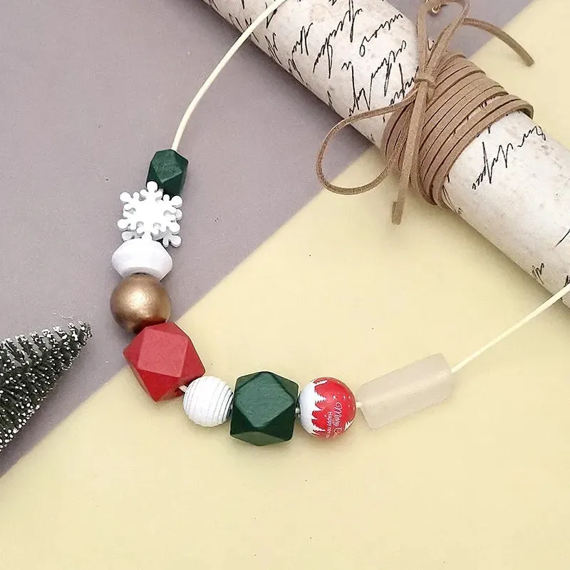 Women's Pendant Necklace Snowflake Wooden Geometric Design sold by Hensley London product image thumbnail 4