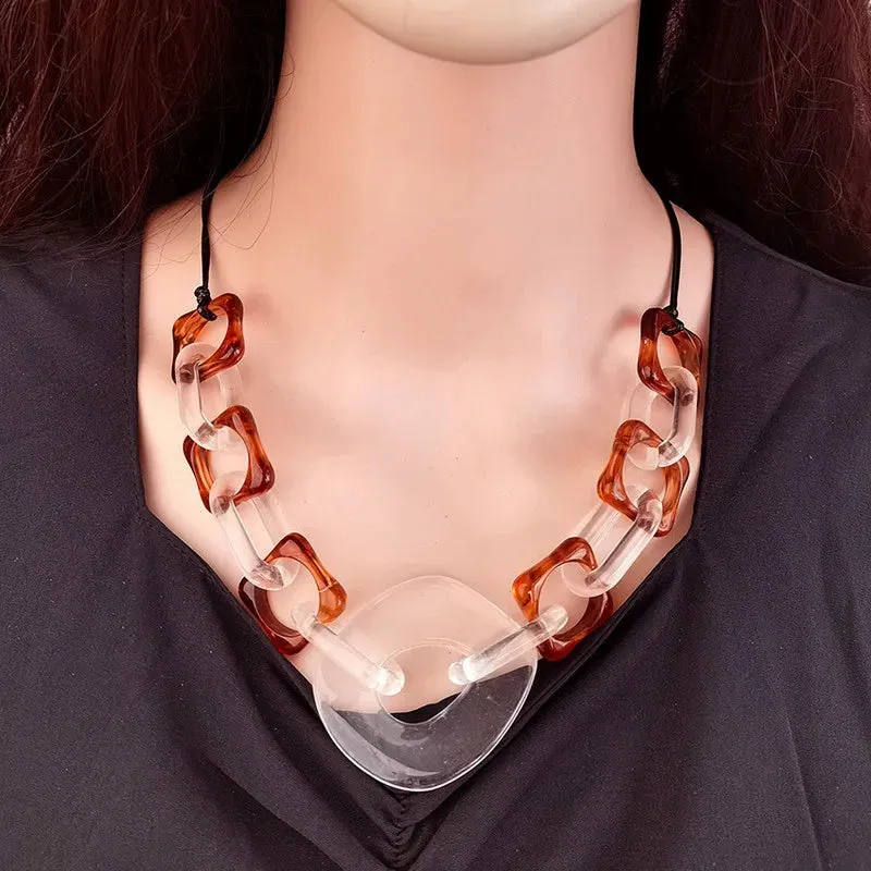 Women's Pendant Necklace Geometric Acrylic Handmade sold by Hensley London product image thumbnail 3