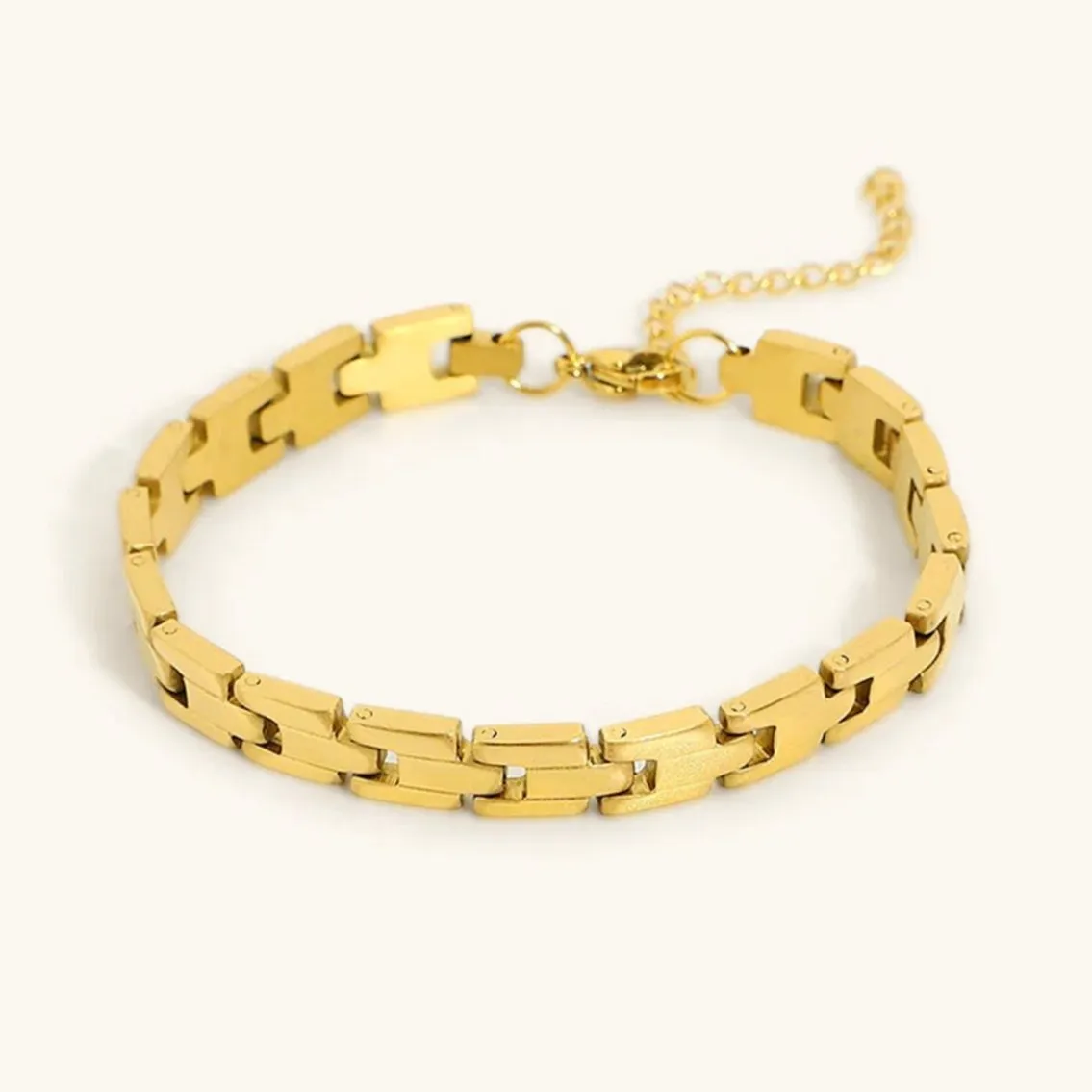 Women's Gold Bracelet Waterproof Stainless Steel 18k Gold sold by Hensley London