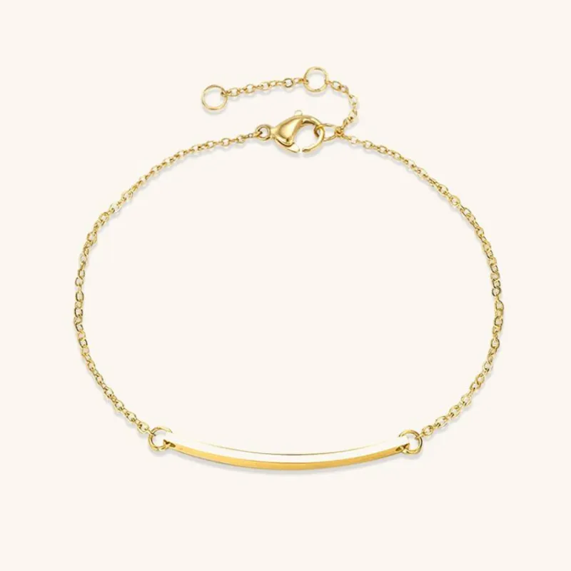 Women's Gold Bracelet 14k Gold Plated Stainless Steel Elegant Accessory sold by Hensley London