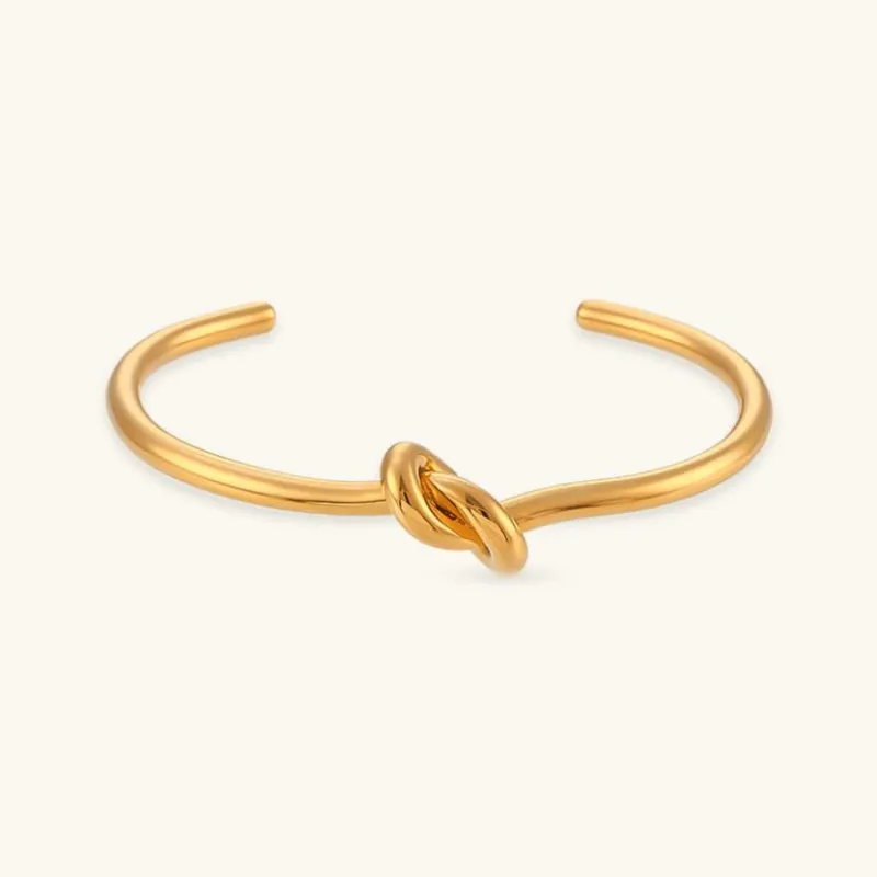 Women's Gold Bangle Bracelet 18k Stainless Steel Elegant Accessory sold by Hensley London
