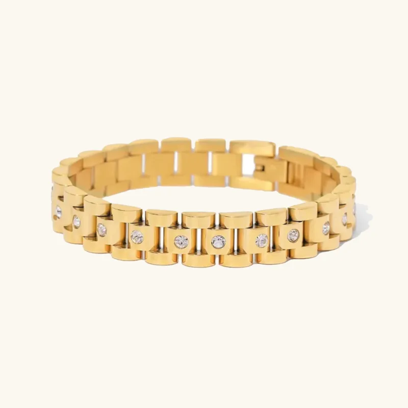 Women's Gold Bracelet 18k Gold Stainless Steel sold by Hensley London