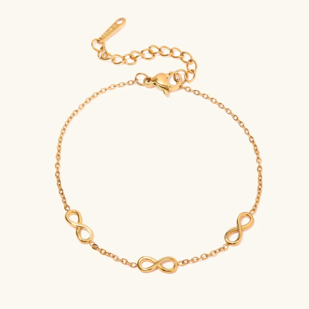 Women's Gold Bracelet 18k Waterproof Stainless Steel sold by Hensley London