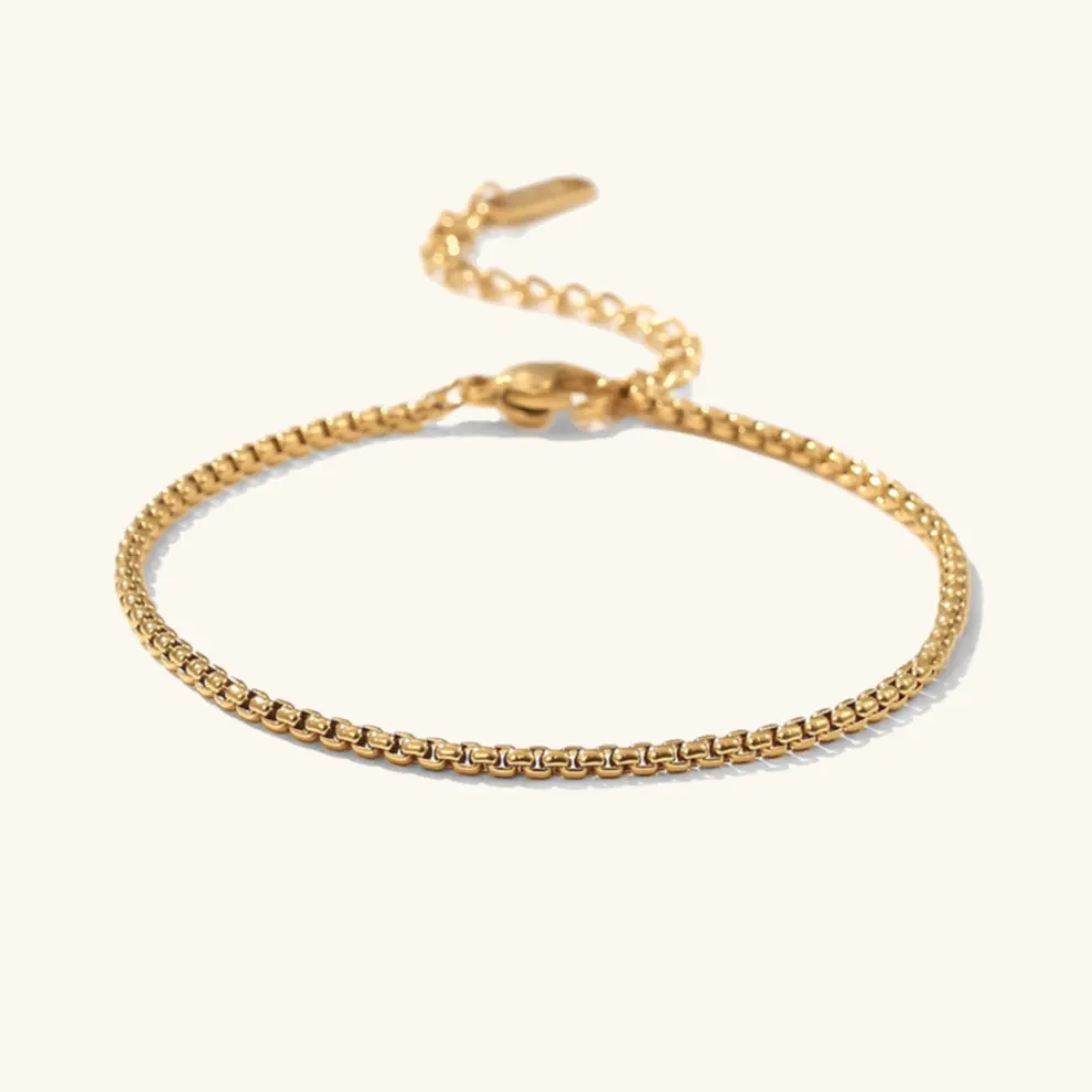 Women's Gold Bracelet Waterproof 18k Gold Stainless Steel sold by Hensley London