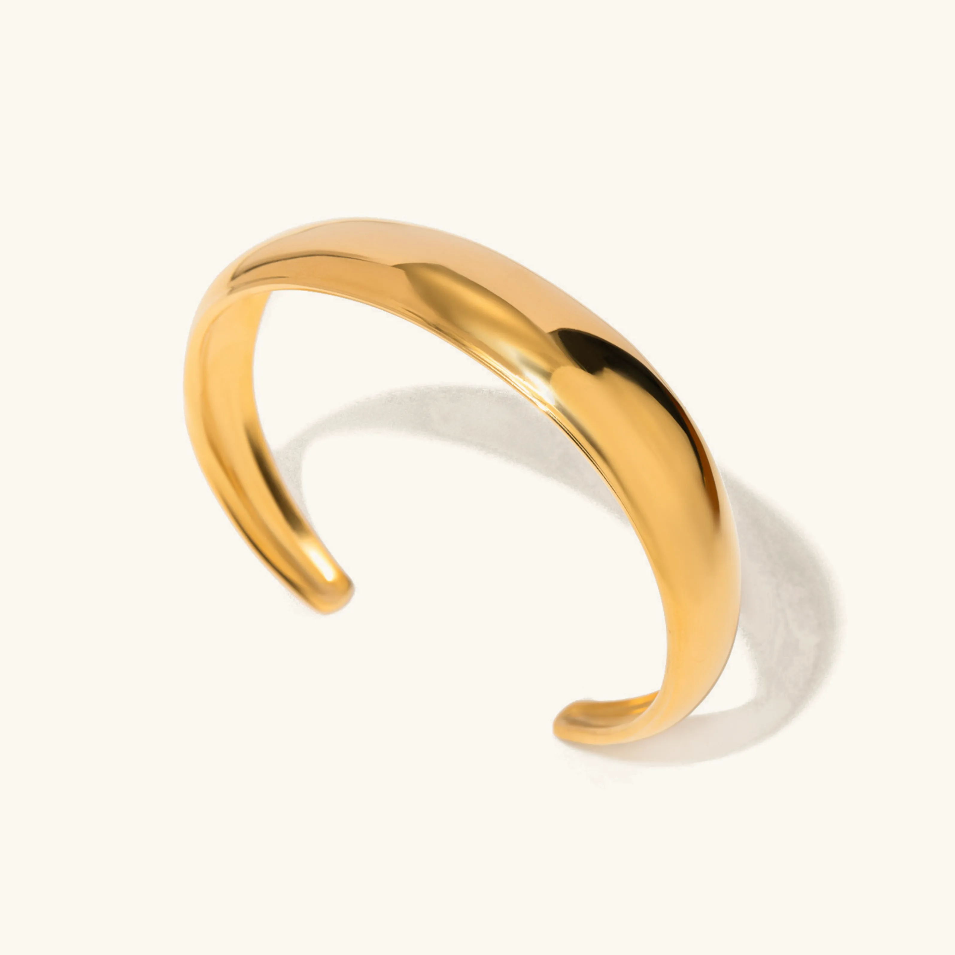 Women's Gold Bangle Stainless Steel-Plated 18k Gold sold by Hensley London