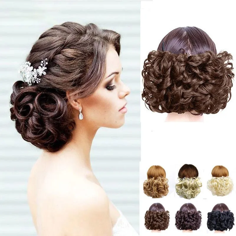 Women's Curly Wig Brown High-Temperature Fiber sold by Hensley London product image thumbnail 2