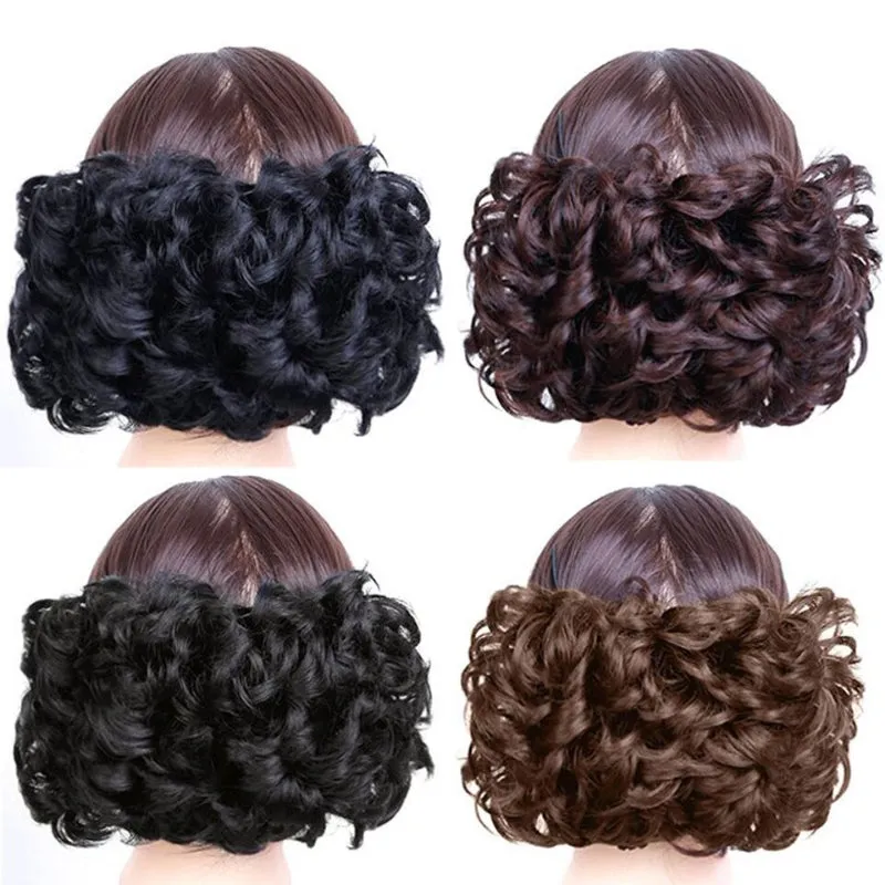Women's Curly Wig Brown High-Temperature Fiber sold by Hensley London product image thumbnail 3