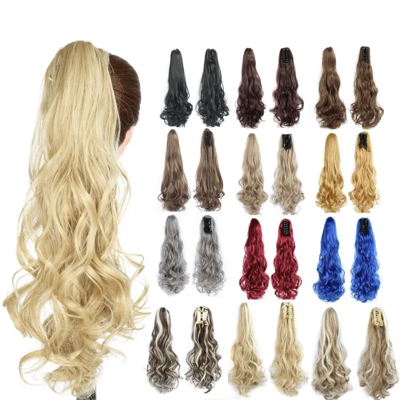 Women's Clip-in Hair Extension Long Wavy Ponytail High-Temperature Fiber sold by Hensley London product image thumbnail 2