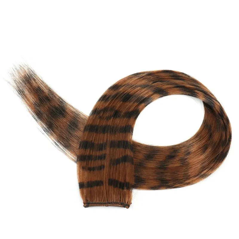 Women's Clip-in Hair Extensions 18 Inches Leopard Print High Temperature Fiber sold by Hensley London product image thumbnail 5