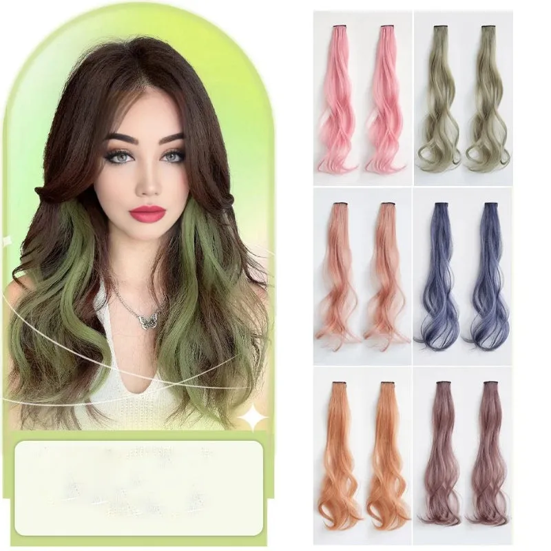 Women's Curly Hair Extensions Brown 20 High Temperature Fiber sold by Hensley London