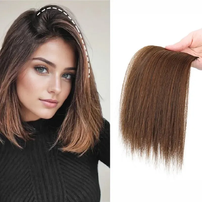 Women's Clip-in Hair Extensions Straight 6 Inches Synthetic Fiber sold by Hensley London