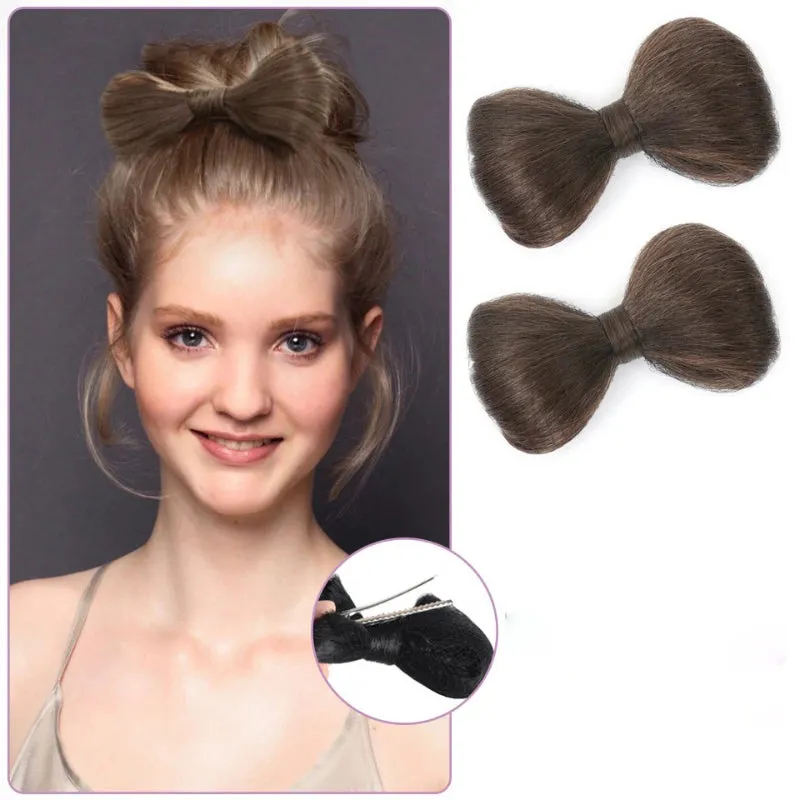 Women's Clip-in Hair Extensions Pink High-Temperature Fiber with Bow Detail sold by Hensley London product image thumbnail 5