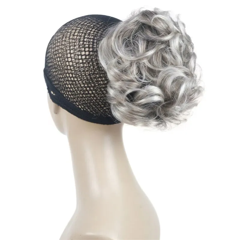 Women's Clip-On Hair Extensions Buns Natural Wave High-Temperature Fiber sold by Hensley London product image thumbnail 5