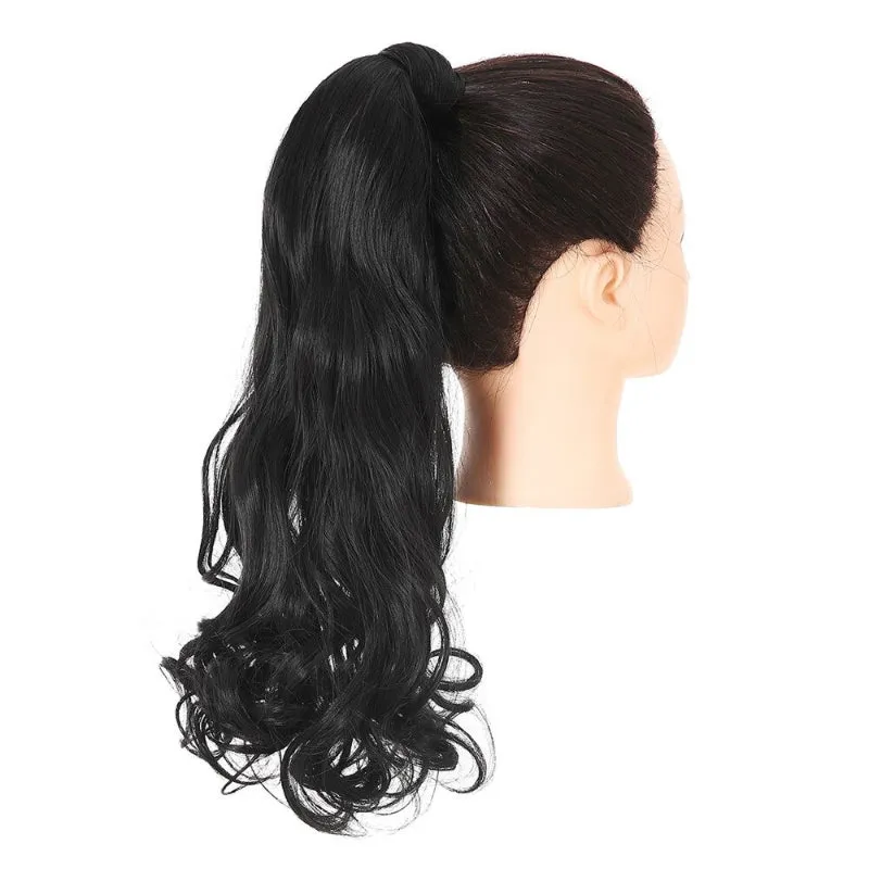 Women's Clip-In Ponytail Extension Curly High-Temperature Fiber 20in sold by Hensley London