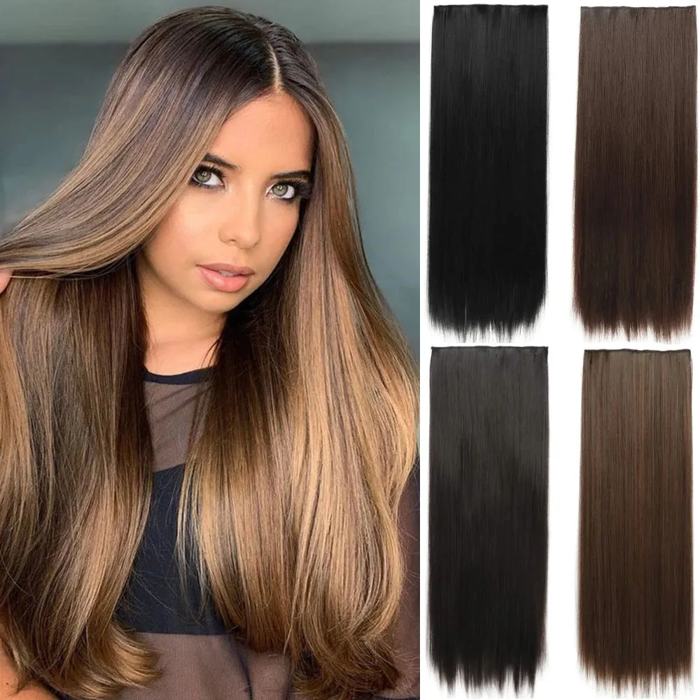 Women's Clip-In Hair Extensions Long Straight Curly High-Temperature Fiber sold by Hensley London product image thumbnail 2