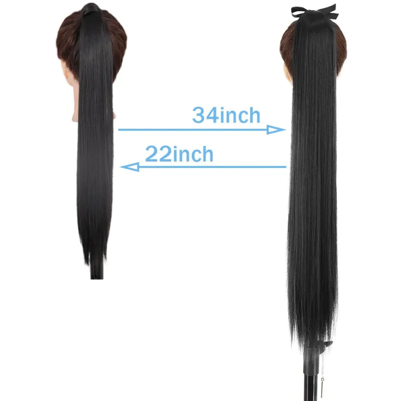 Women's Ponytail Extension Long Straight High-Temperature Fiber sold by Hensley London product image thumbnail 5