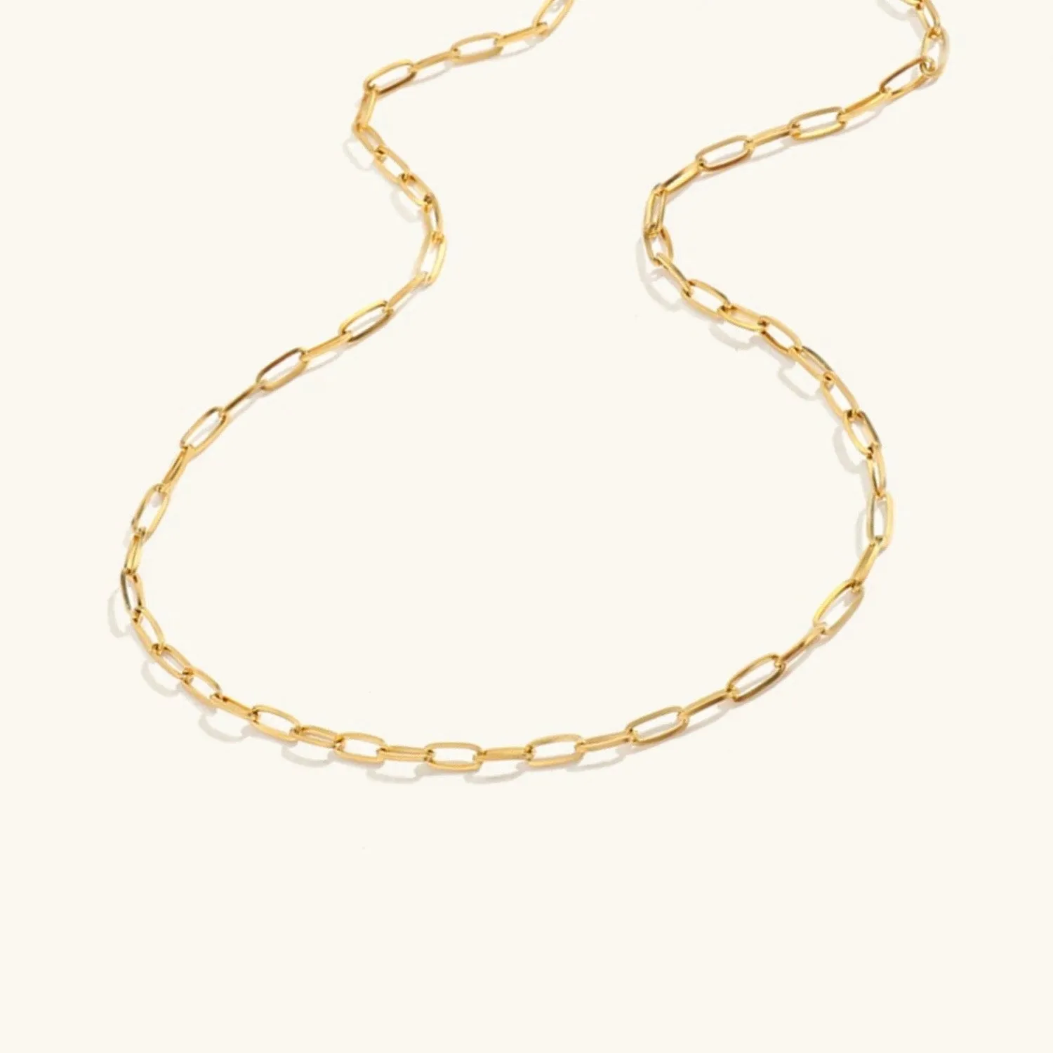 Amber Gold Chain Necklace for Women – Hypoallergenic Stainless Steel-Plated 14k Gold, 16-19 Inches sold by Hensley London