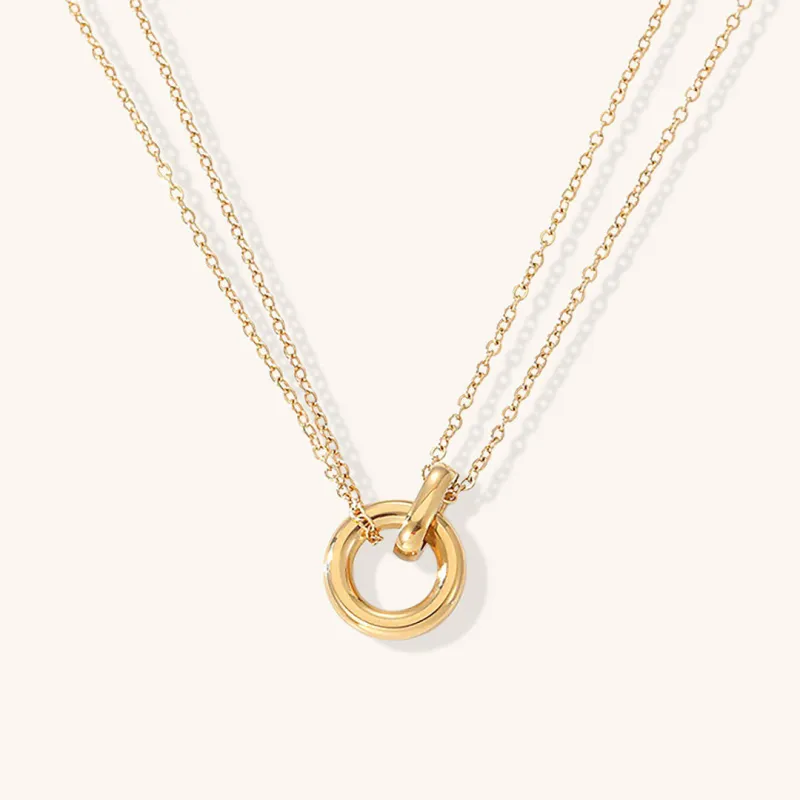 Gold Chain Necklace for Women – 14k Gold-Plated Chic Accessory, Hypoallergenic, 18-Inch Length with Extension sold by Hensley London
