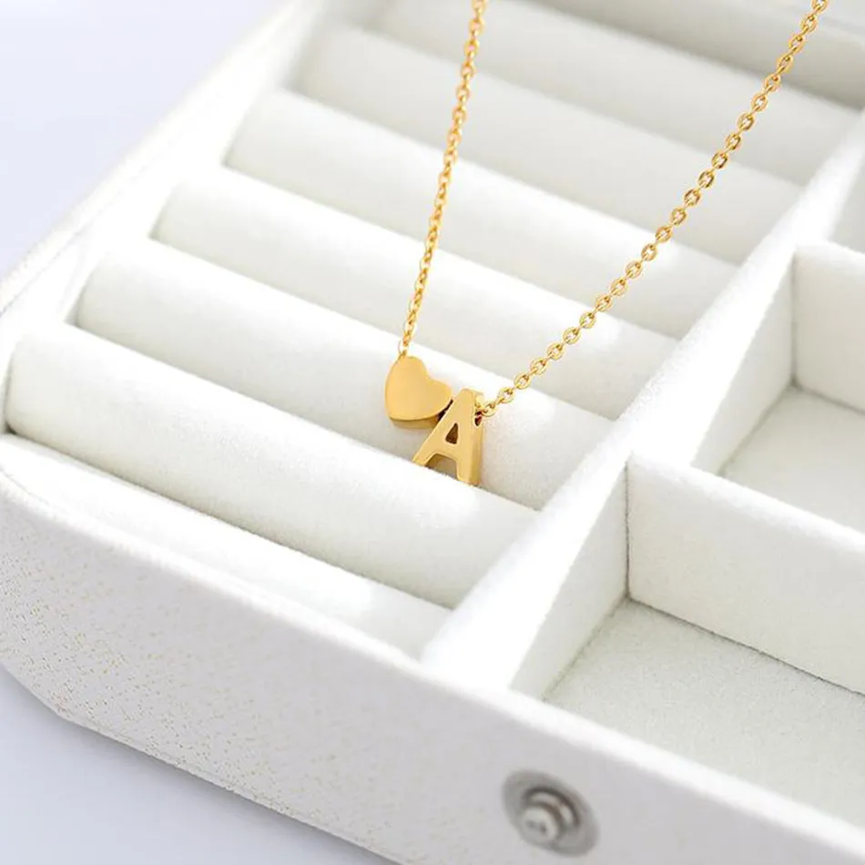Gold Initial Necklace for Women - Personalized 14k Gold Plated Jewelry, Hypoallergenic and Water Resistant sold by Hensley London product image thumbnail 4