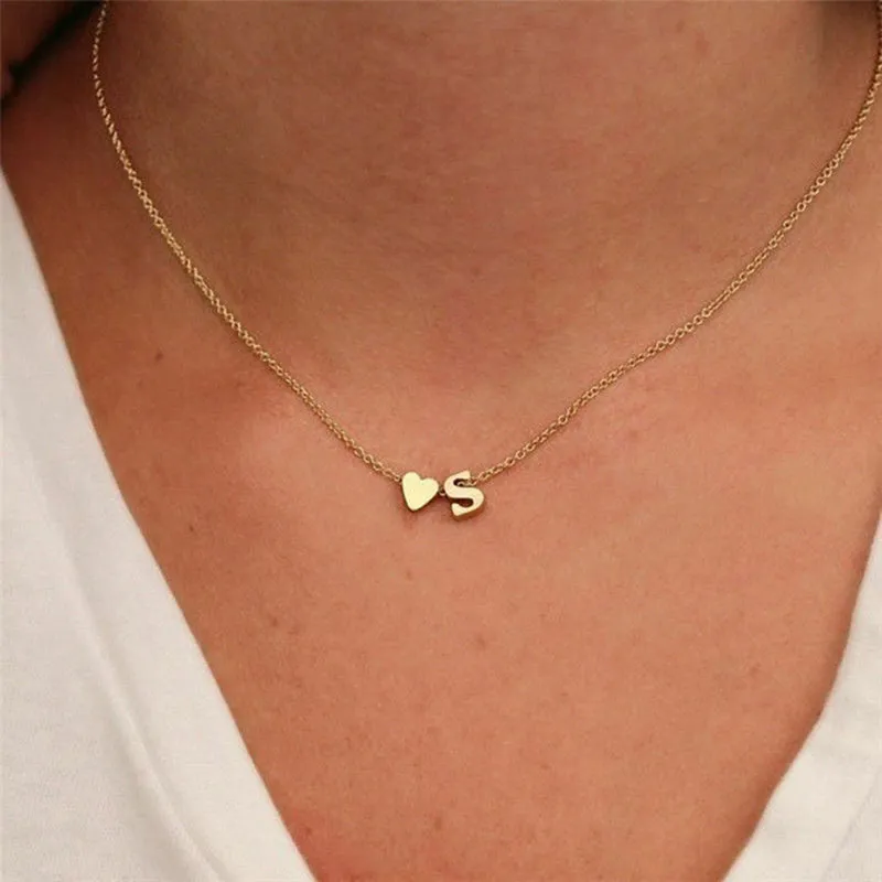 Gold Initial Necklace for Women - Personalized 14k Gold Plated Jewelry, Hypoallergenic and Water Resistant sold by Hensley London product image thumbnail 3