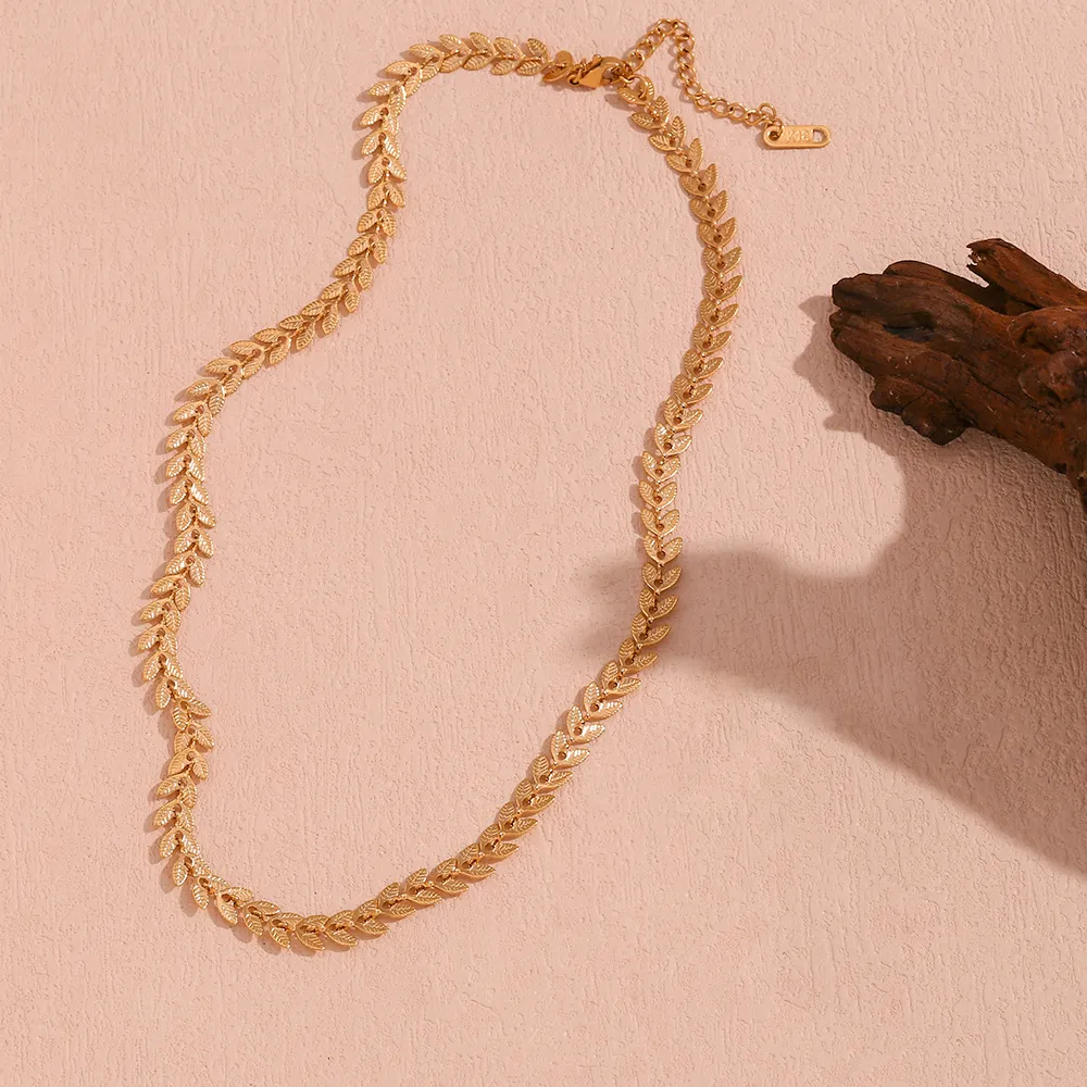 Elegant Gold Necklace for Women – 18k Stainless Steel-Plated, Hypoallergenic, 16-Inch Length with 2-Inch Extension sold by Hensley London product image thumbnail 4