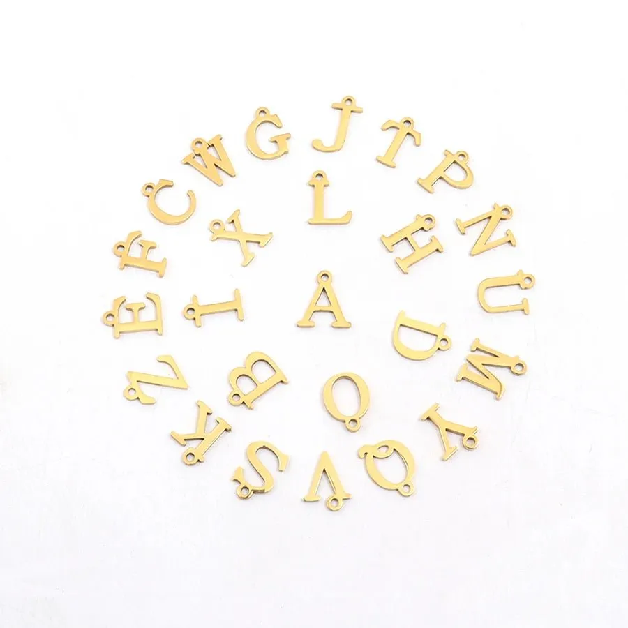 Personalized Gold Initial Necklace with Dainty Satellite Chain – Adjustable Length Women's Jewelry sold by Hensley London product image thumbnail 4