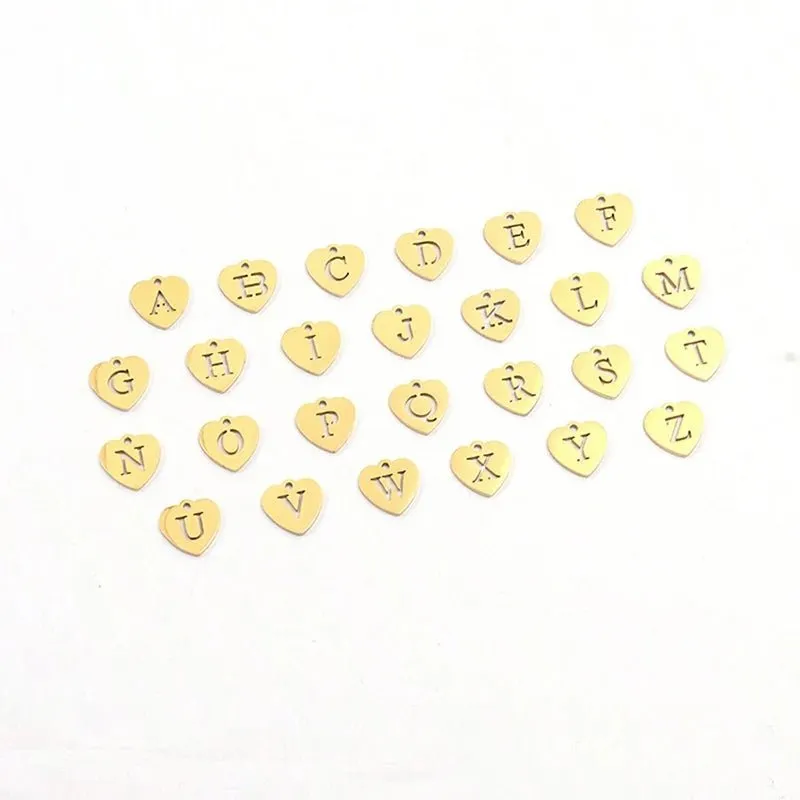 Gold Choker Necklace with Heart Initial Pendant – Personalized Paperclip Chain Jewelry for Women sold by Hensley London product image thumbnail 4