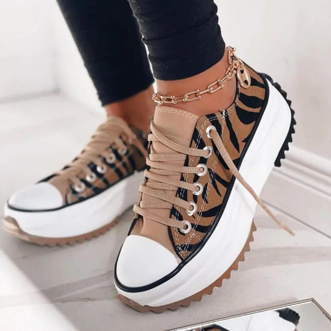 Stylish Women's Platform Sneakers with Chunky Sole – Casual and Trendy Footwear sold by Hensley London product image thumbnail 5