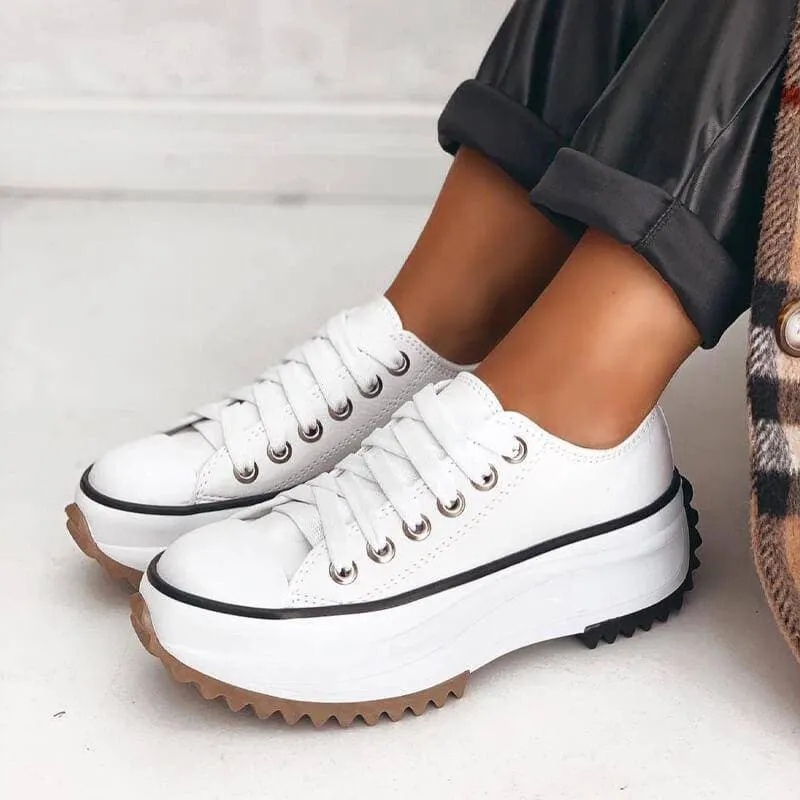 Stylish Women's Platform Sneakers with Chunky Sole – Casual and Trendy Footwear sold by Hensley London product image thumbnail 4