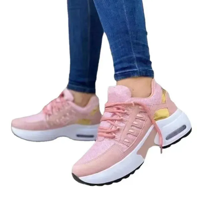 Women's Lightweight Lace-Up Sneakers – Breathable Casual Shoes for Everyday Comfort sold by Hensley London product image thumbnail 3