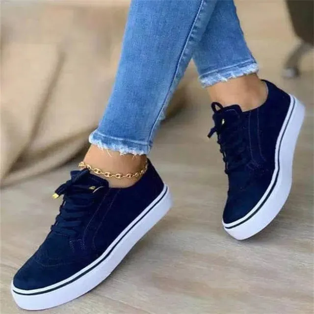 Women's Casual Lace-Up Sneakers – Lightweight and Versatile Footwear for Everyday Comfort sold by Hensley London product image thumbnail 4
