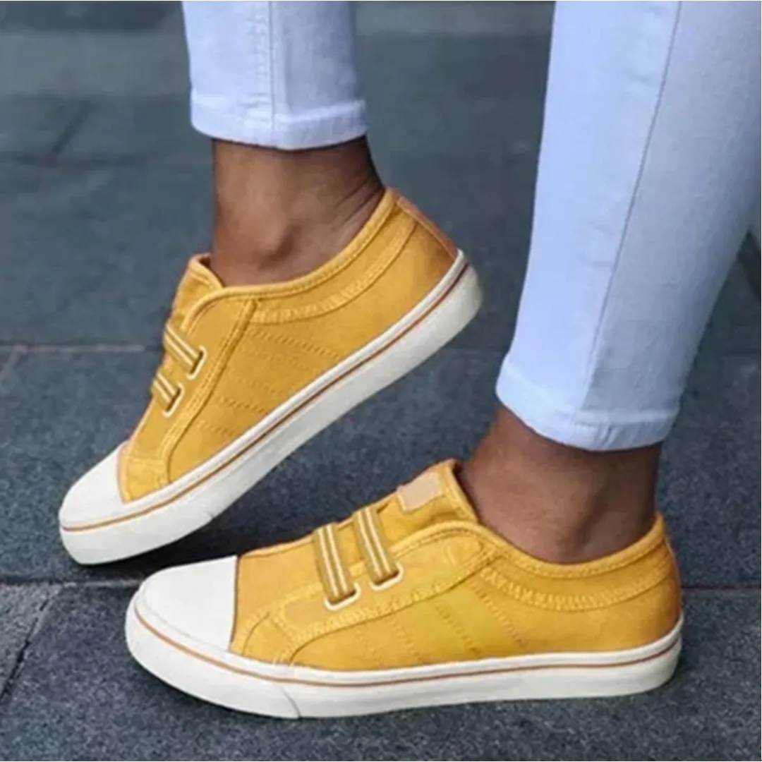 Women’s Casual Slip-On Sneakers with Elastic Bands and Rubber Sole for Everyday Comfort sold by Hensley London product image thumbnail 2
