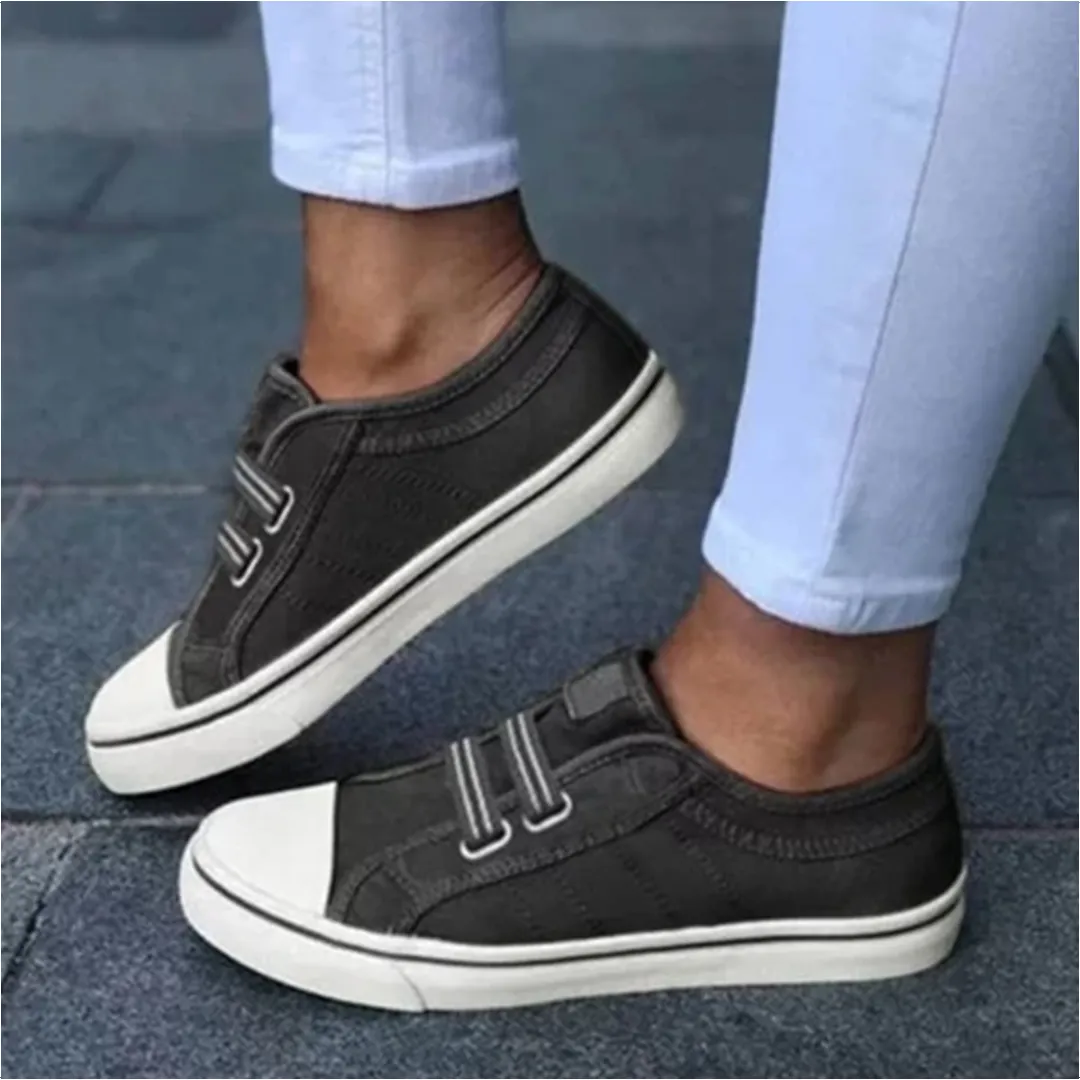 Women’s Casual Slip-On Sneakers with Elastic Bands and Rubber Sole for Everyday Comfort sold by Hensley London product image thumbnail 3