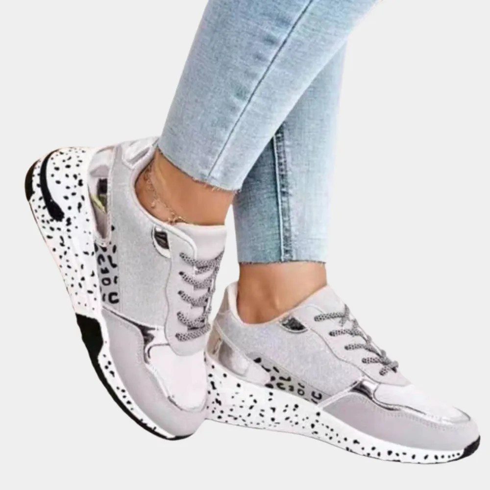 Women's Slip On Sneakers with Suede and Glitter – Chunky Sole for Casual Everyday Style sold by Hensley London product image thumbnail 3