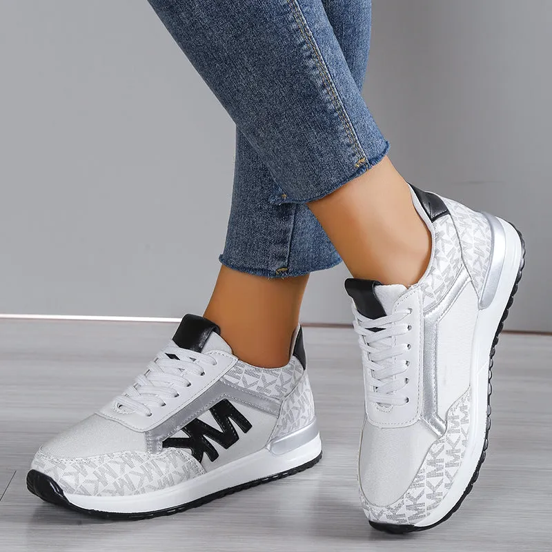 Women's Low-Top Mesh Sneakers with Cushioned Sole for Casual Athletic Wear sold by Hensley London product image thumbnail 5