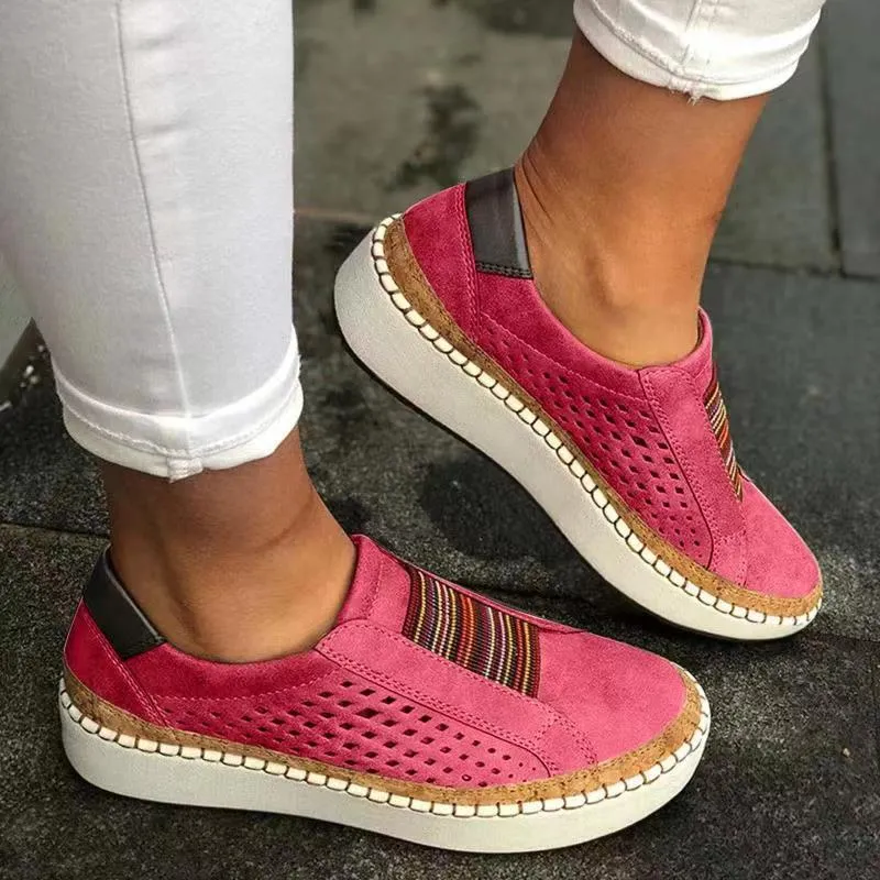Women’s Slip-On Sneakers with Cushioned Sole – Breathable Casual Orthopedic Design sold by Hensley London product image thumbnail 2