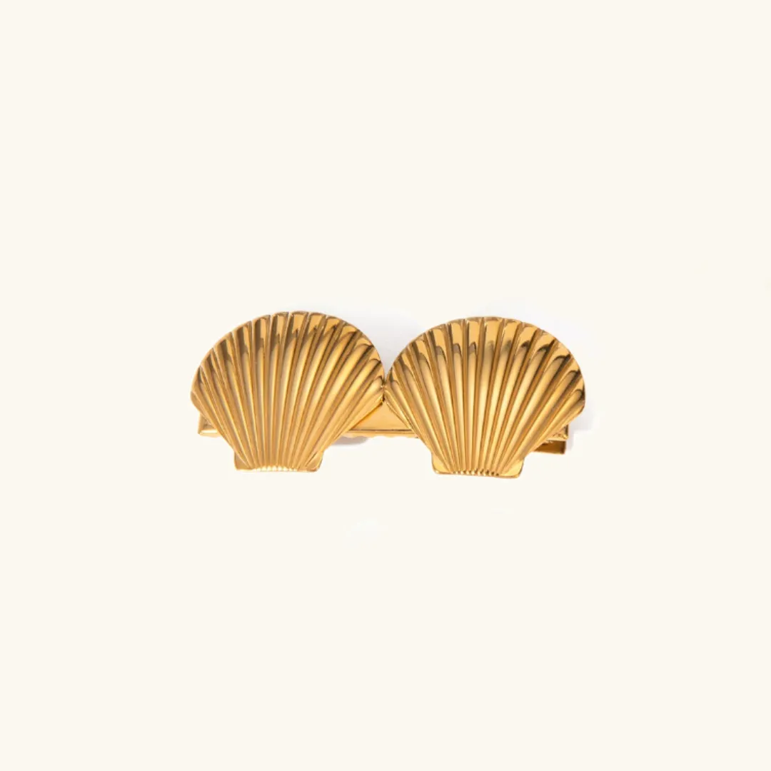 Laguna Gold Seashell Hair Clip – Waterproof, Hypoallergenic Hair Accessory sold by Hensley London product image thumbnail 2