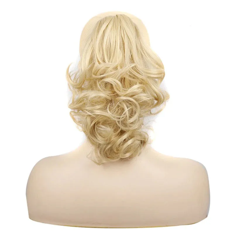 Short Wavy Ponytail Claw Clip-In Hair Extensions – 12 Inch, Natural Look, High-Temperature Fiber sold by Hensley London product image thumbnail 2